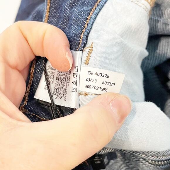 Express High Rise Wide Leg Exposed Double Zipper Dark Wash Jeans 4 Petite - Picture 5 of 12